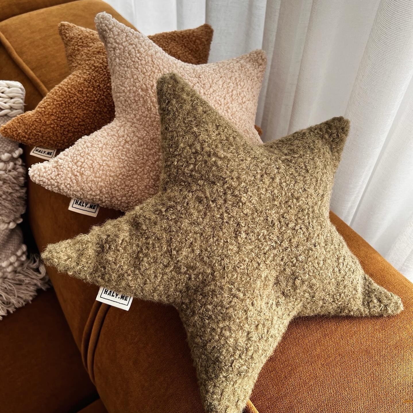 Boucle Star Pillow